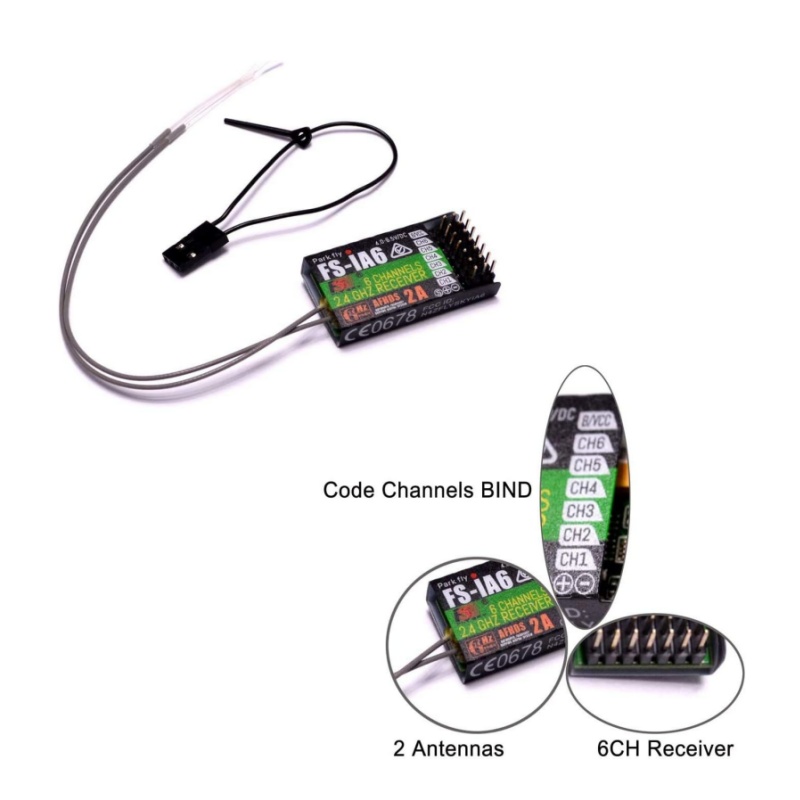 Receptor Flysky FS-IA6 6CH ant - Fpv Drone Battery reseña y precio