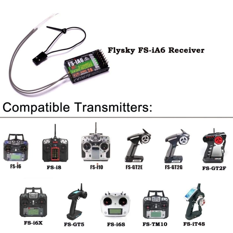 Receptor Flysky FS-IA6 6CH ant - Fpv Drone Battery reseña y precio