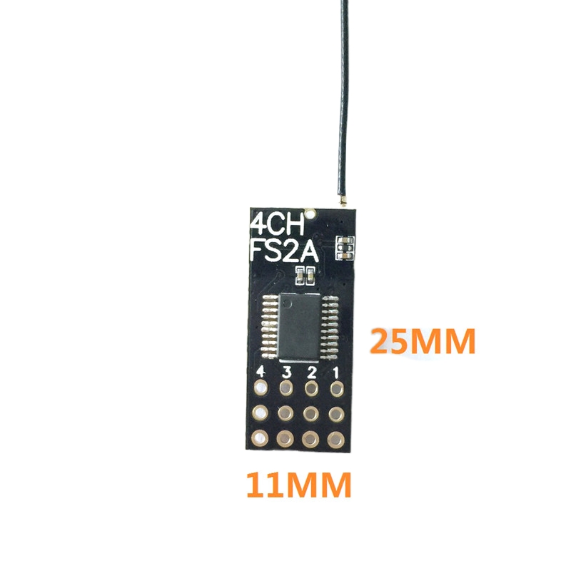 Receptor Flysky FS2A Mini 4CH  - Fpv Drone Battery reseña y precio