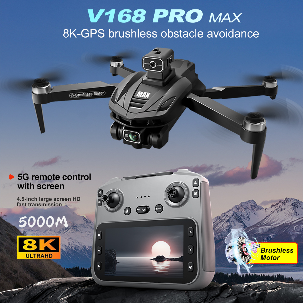 V168 PRO Max GPS Drone 8K Prof - Fpv Drone Charger reseña y precio